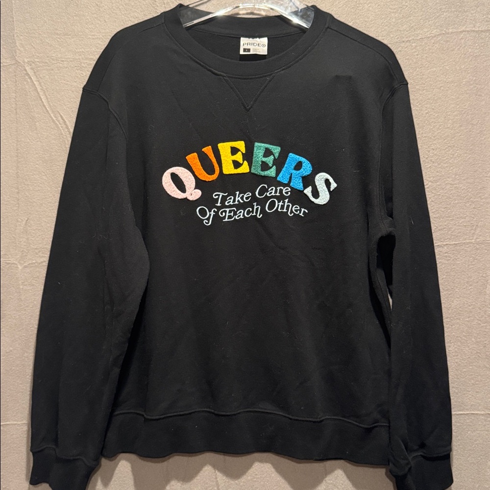 Target Pride Black Crewneck Sweatshirt - Picture 1 of 3